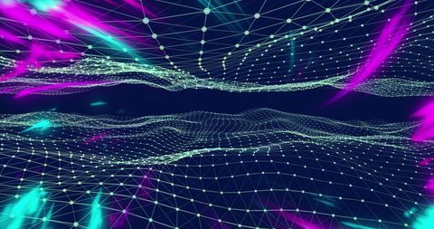 Futuristic Quantum Network with Vibrant Light Trails - Download Free Stock Images Pikwizard.com