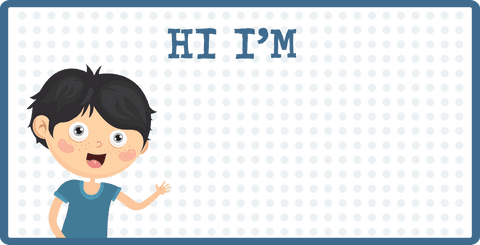 cartoon character with text: hi i am on transparent background - Download Free Stock Videos Pikwizard.com