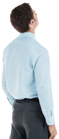 businessman in blue shirt standing transparent background - Download Free Stock Videos Pikwizard.com