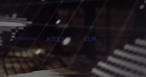 Global Networking Concepts with Digital Overlay at Night