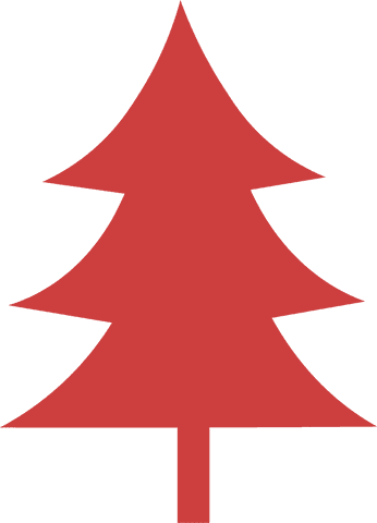 red christmas tree silhouette on transparent background - Download Free Stock Videos Pikwizard.com