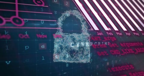 Digital Padlock Symbolizing Cybersecurity and Data Protection - Download Free Stock Images Pikwizard.com