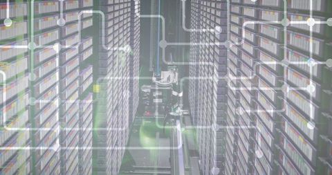 Digital network overlay and high-tech data center blend