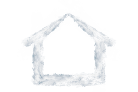 house shaped cloud smudge with transparent background - Download Free Stock Videos Pikwizard.com