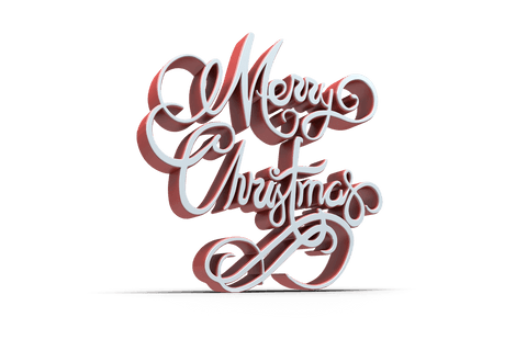 Transparent 3D Merry Christmas Text Design in White and Red - Download Free Stock Videos Pikwizard.com