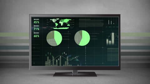Data Analytics Visualization on Modern TV Screen for Business Application
