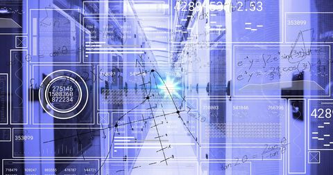 Futuristic Data Processing and Analytics in Modern Server Room - Download Free Stock Images Pikwizard.com