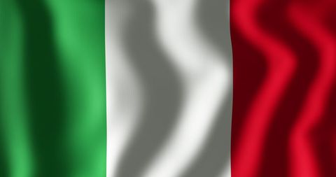 Waving Italian Flag Symbolizing National Pride and Sportsmanship