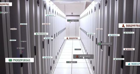 Advanced Data Center with Floating Digital Overlays