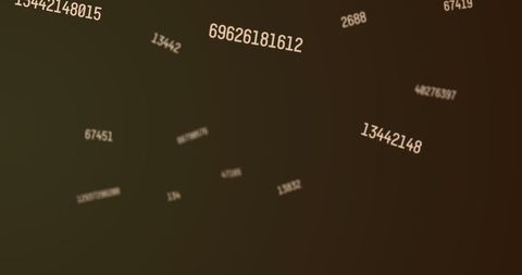 Futuristic Fast-Moving Floating Numbers on Brown Background - Download Free Stock Images Pikwizard.com