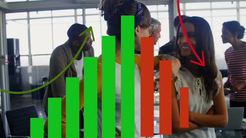 Diverse Team Discussing Business Growth in Office