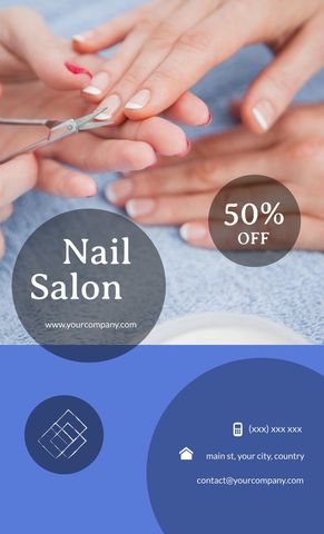 manicure session promoting nail salon discount offer - Download Free Stock Templates Pikwizard.com
