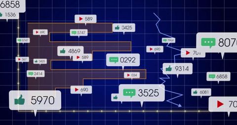 interactive data visualization with metrics and graphs - Download Free Stock Images Pikwizard.com