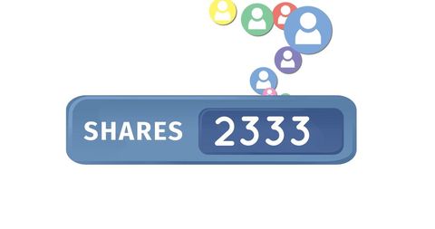 Digital Social Media Shares Counter Progressing - Download Free Stock Images Pikwizard.com