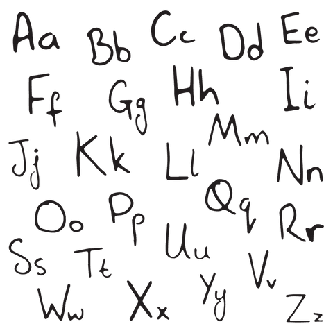 handwritten alphabet lowercase uppercase transparent background - Download Free Stock Videos Pikwizard.com