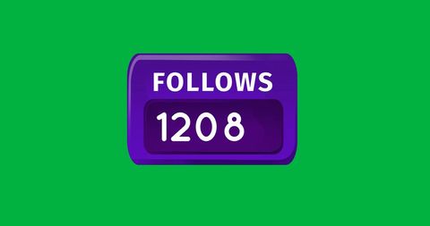 Social Media Follower Count on Green Background - Download Free Stock Images Pikwizard.com