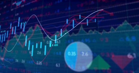 Abstract Digital Data Processing with Graphs and Charts - Download Free Stock Images Pikwizard.com