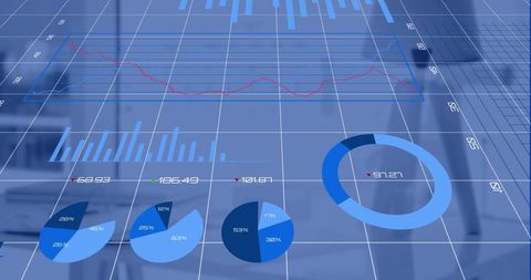 Financial Data Visualization on Modern Office Desk - Download Free Stock Images Pikwizard.com