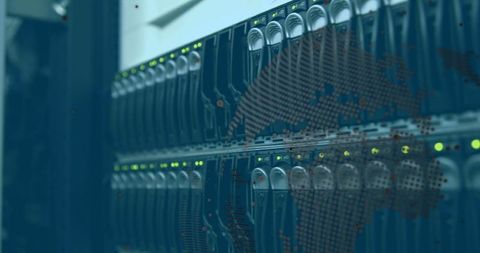 Data Processing Visualization on Computer Server - Download Free Stock Images Pikwizard.com