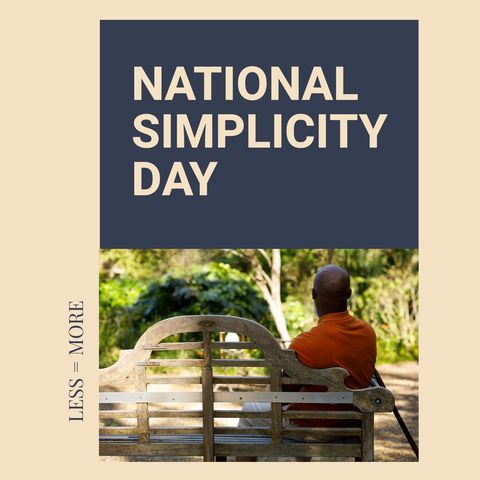 celebrating national simplicity day in tranquil park setting - Download Free Stock Templates Pikwizard.com