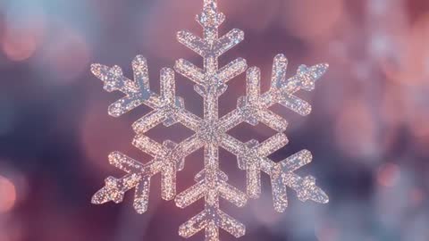 Crystal Snowflake Ornament Radiating Festive Grace
