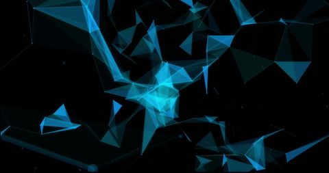 Abstract Blue Geometric Shapes in Digital Transformation Theme - Download Free Stock Images Pikwizard.com
