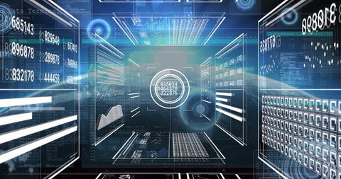 Digital Data Processing Concept with Global Technology Interface - Download Free Stock Images Pikwizard.com
