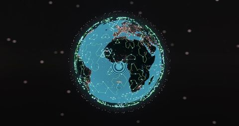 Visualization of Global Digital Network Connectivity - Download Free Stock Images Pikwizard.com