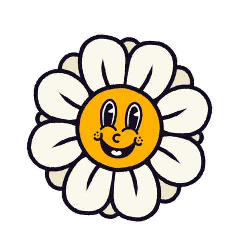 Smiling Cartoon Daisy with Freckles on Transparent Background - Download Free Stock Videos Pikwizard.com