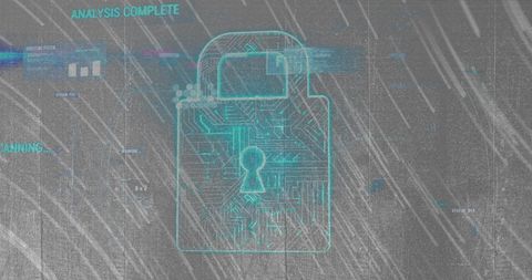 Digital Lock Icon with Cybersecurity Concept - Download Free Stock Images Pikwizard.com
