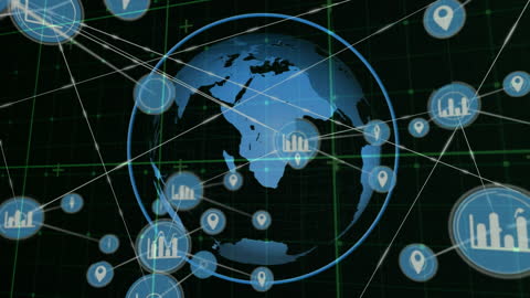 Global Connections and Network Data Visualization on Globe