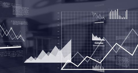 Abstract Data Analysis Dashboard in Modern Office Space - Download Free Stock Images Pikwizard.com