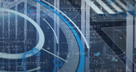 Futuristic Digital Data and DNA Animation in Server Environment