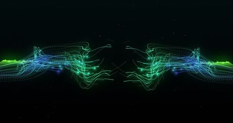 Dynamic Energy Currents in Vibrant Dark Background - Download Free Stock Images Pikwizard.com