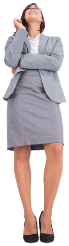 confident businesswoman laughing isolated on transparent background - Download Free Stock Videos Pikwizard.com