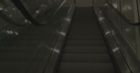 Empty Escalator in Modern Shopping Mall at Night - Download Free Stock Images Pikwizard.com