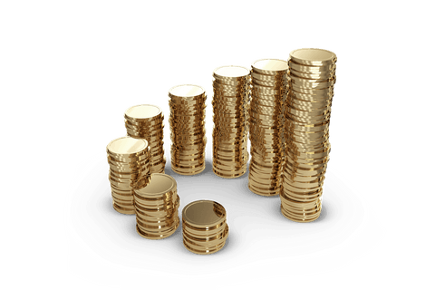stacks of transparent gold coins reflecting wealth and prosperity - Download Free Stock Videos Pikwizard.com