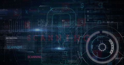 Cyber Security System with Digital Padlock and Data Analysis - Download Free Stock Images Pikwizard.com
