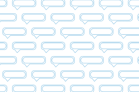 repeating blue speech bubbles pattern on transparent background - Download Free Stock Videos Pikwizard.com