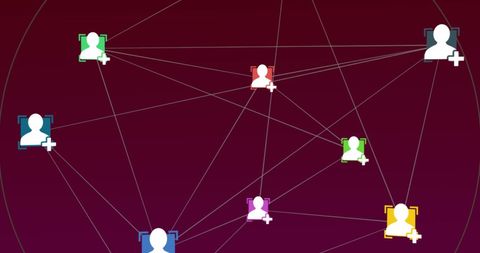 Digital network connections and global interaction concept