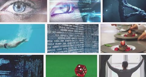 Collage of Technology Leisure and Innovation Concepts