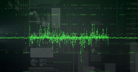 Digital Financial Data Chart with Green Statistics - Download Free Stock Images Pikwizard.com