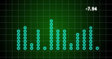 Digital Financial Data Graph on Green Grid Background - Download Free Stock Images Pikwizard.com