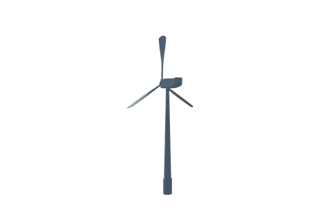 digital wind turbine illustration on transparent background - Download Free Stock Videos Pikwizard.com