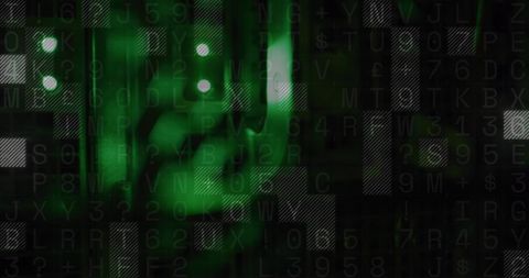 Abstract Green Digital Security Data Overlay - Download Free Stock Images Pikwizard.com
