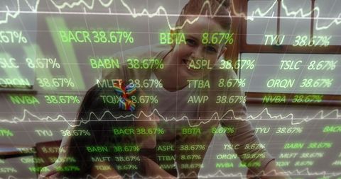 Teacher and Students Learning Financial Data Interface