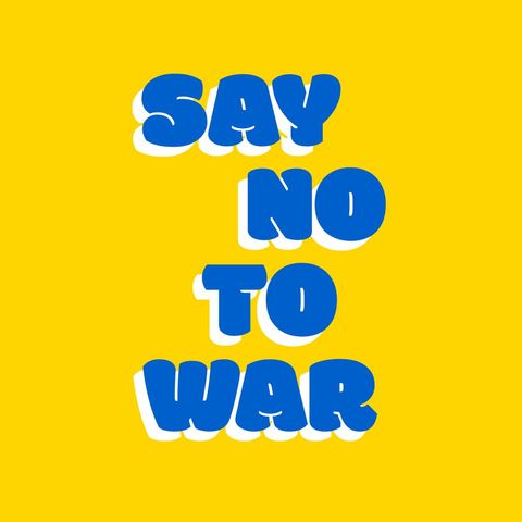 Bold Typography 'Say No to War' Statement - Download Free Stock Templates Pikwizard.com