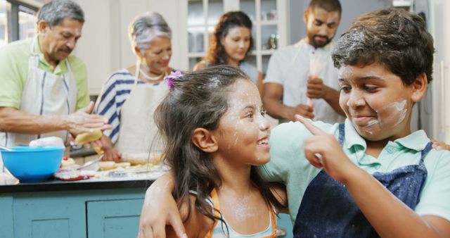 Multigenerational Family Baking in Kitchen Together - Download Free Stock Images Pikwizard.com