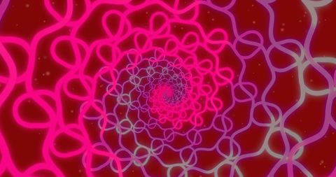 Retro Futuristic Spiral with Moving Neon Shapes - Download Free Stock Images Pikwizard.com