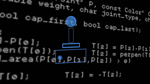 Digital Animation Navigating Code and Data Processing